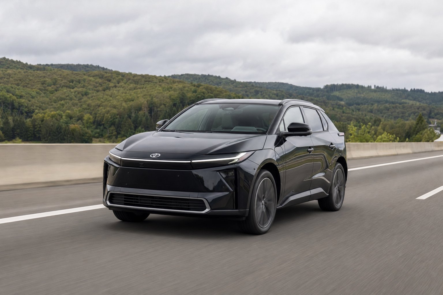 VTC chauffeur privé sur l'autoroute A4 entre Metz et Strasbourg — Toyota bZ4X électrique